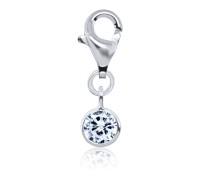 Silver Charms Bezel Gems CH-86-5